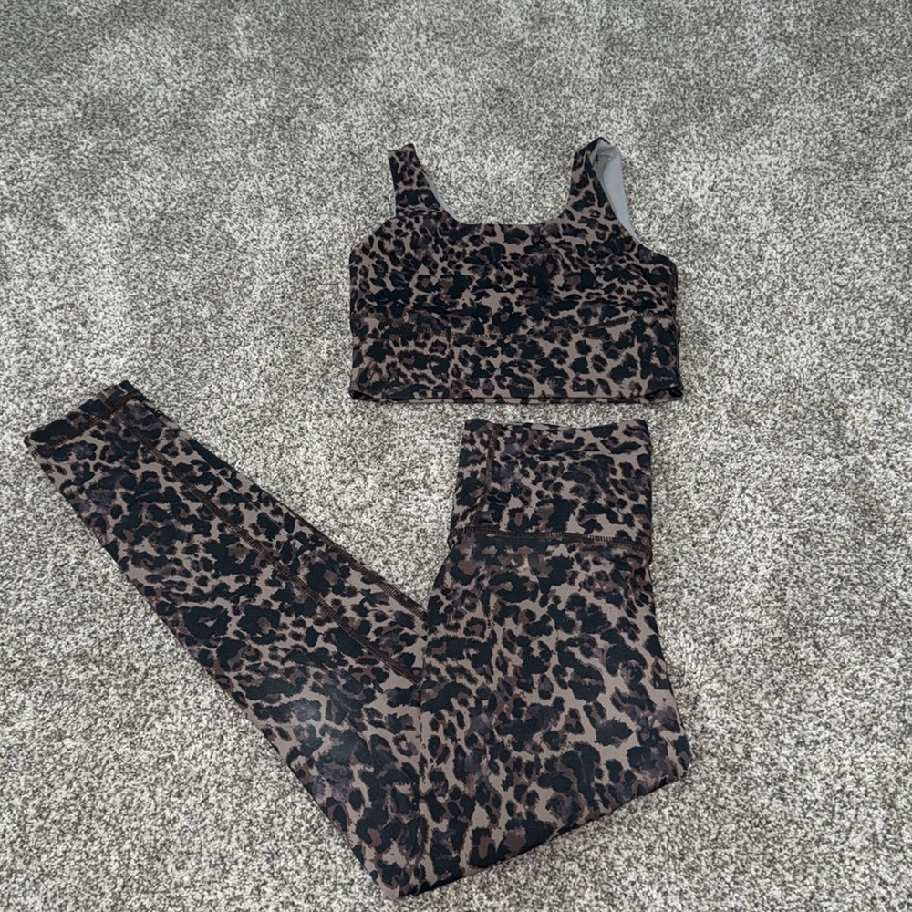 DYI Bra/Pant Black Leopard Set